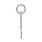 Sterling Silver Medium Script Initial Letter K Charm Jewerly 18mm x 8mm